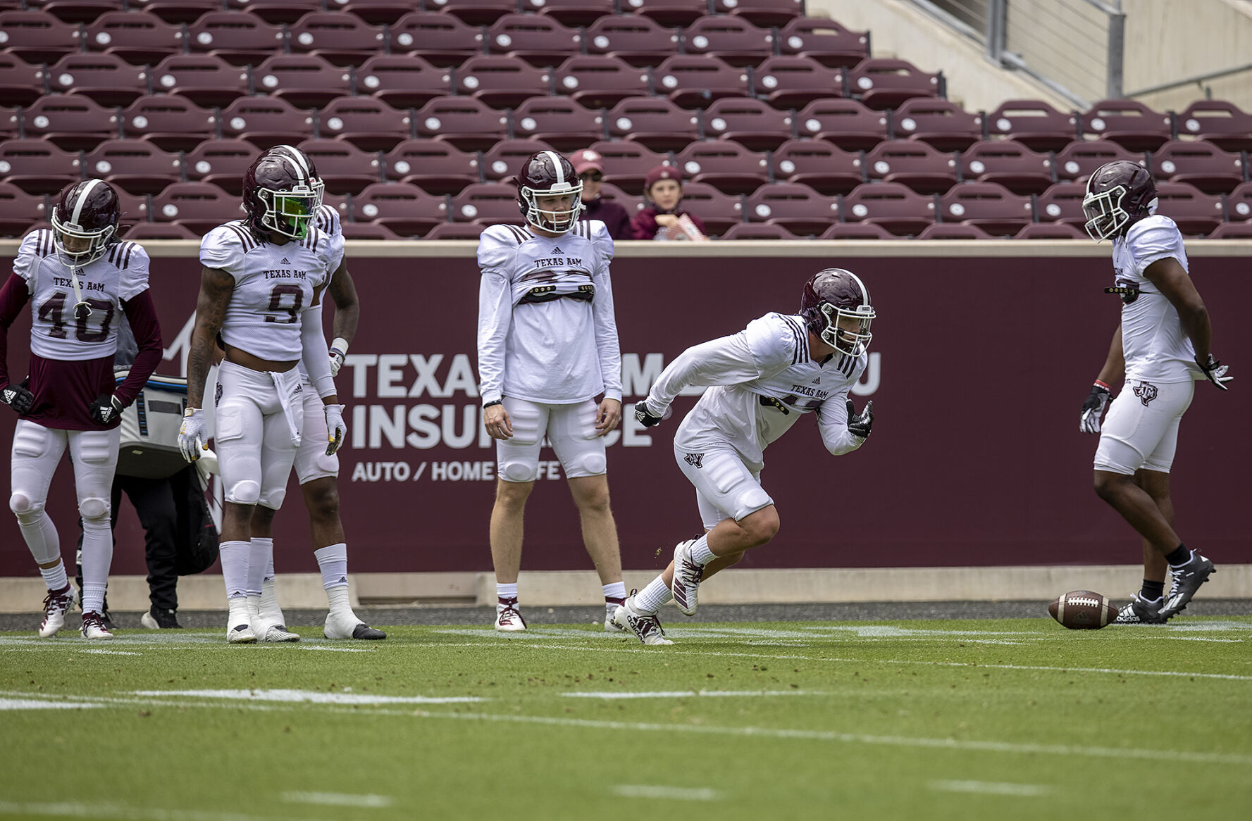 Spring football practice